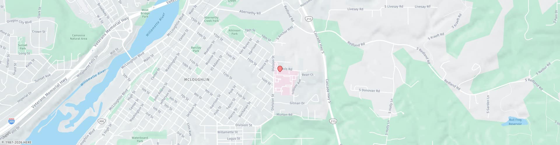 Location Map: Willamette Falls Plaza 1 Oregon City, OR 97045